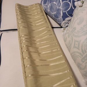 1 Fabric Roman shade Sage Green Gold organic branch Velcro- shade ONLY